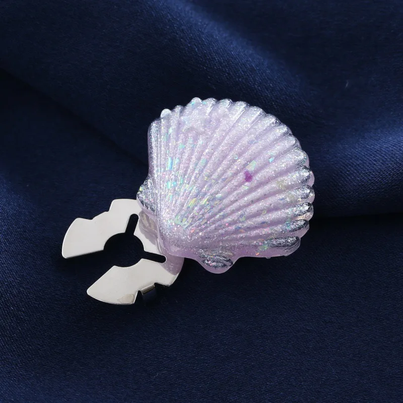 1 قطعة الراقية شل على شكل أزرار أكمام للملابس رائعة أنيقة اكسسوارات أزرار القميص يغطي مجوهرات الأزياء #4