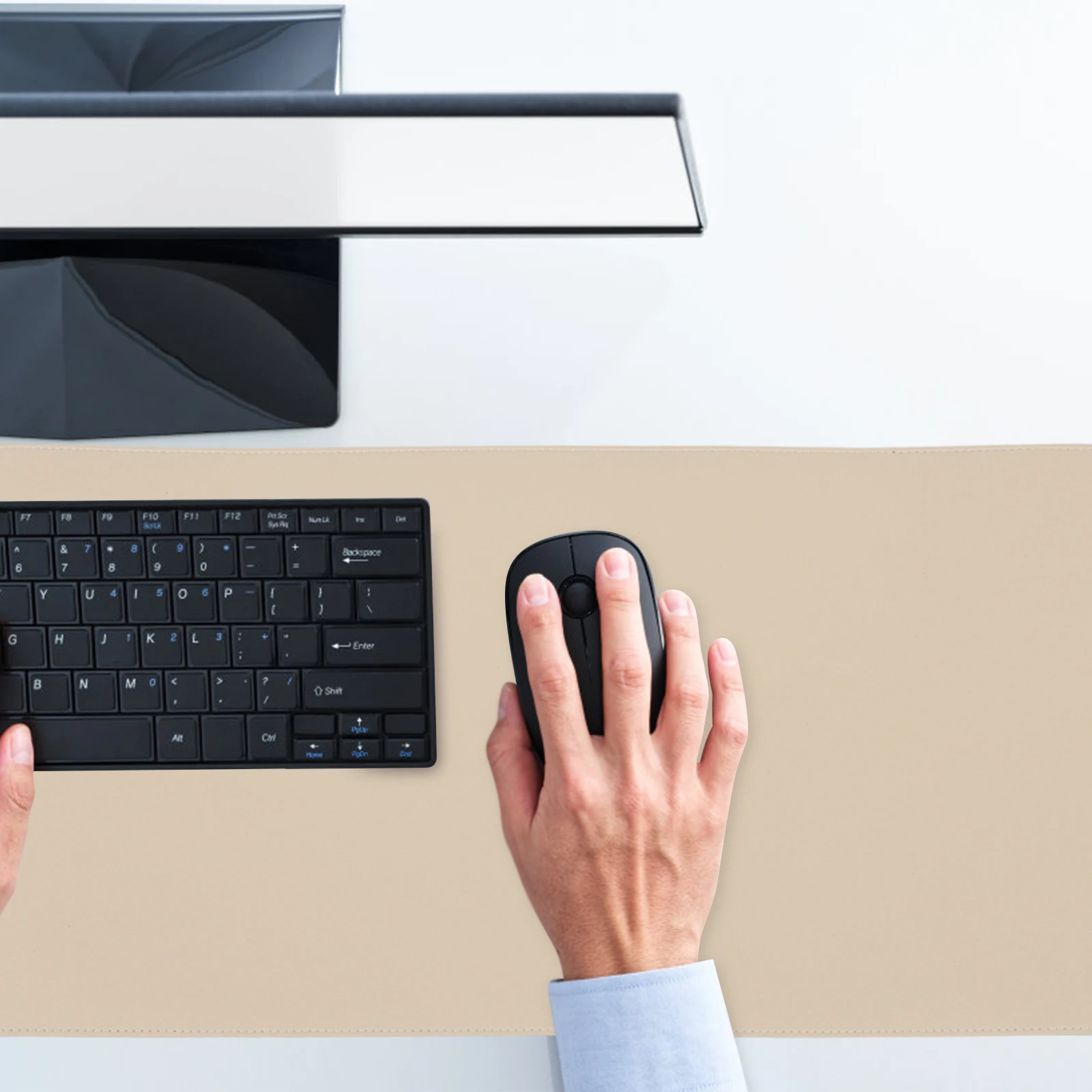 

Mouse Pad Desk Double Side Pu Office Cork Mousepad Xxl for Ergonomic Large Extra Modern Computer