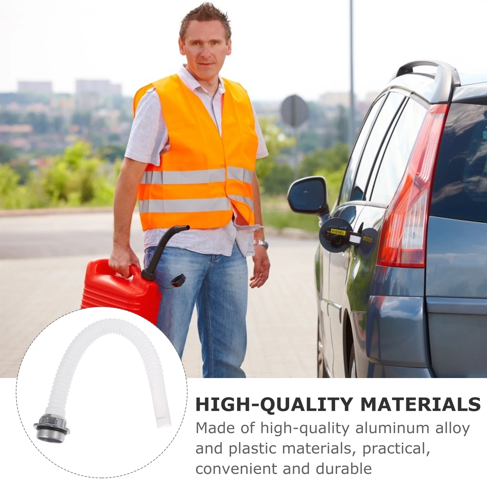 قسط الألومنيوم الوقود يمكن فوهة صنبور مع طرف مدسوس دوران 360 درجة لزاوية الصب المثالية المحمولة وفعالة #1