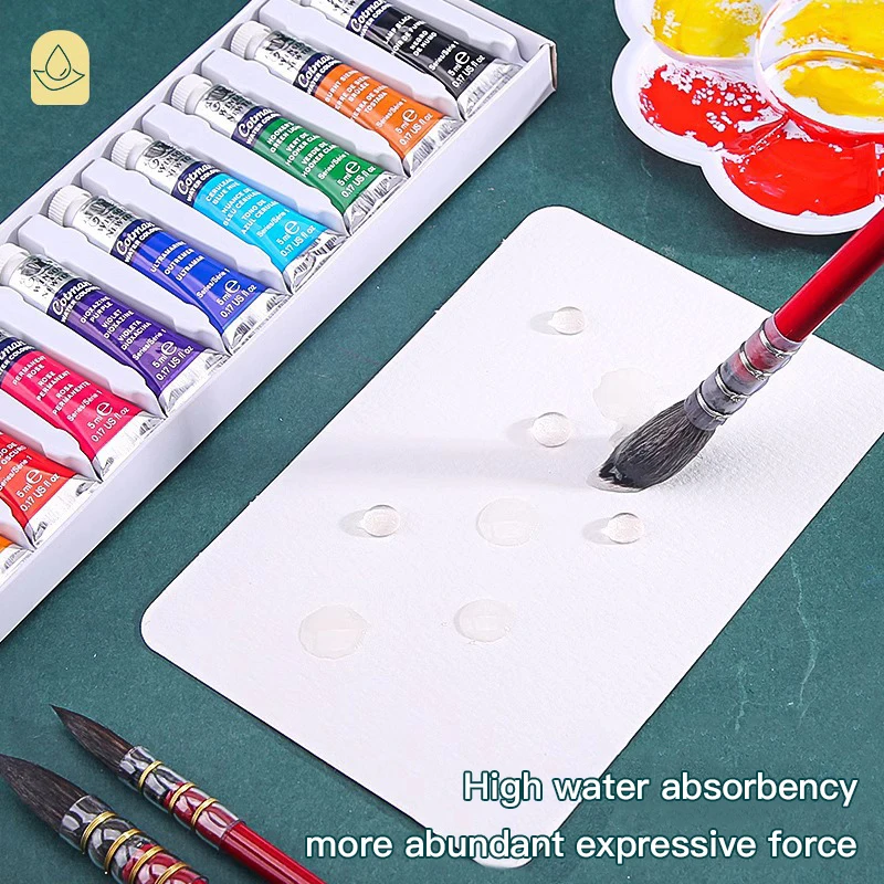 المهنية المائية ورقة بطاقة بطاقة بريدية القصدير صندوق الفنان الصف القطن 300 جرام غرامة/متوسطة/الحبوب الخشنة السفر رسم الفن لوازم