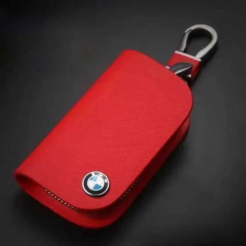 

For BMW X1 X3 X4 X5 X6 X7 F10 F20 F30 G20 G30 G01 G02 G05 F34 Car Key Bag Business Protective Cover Zipper Car Key Storage Bag