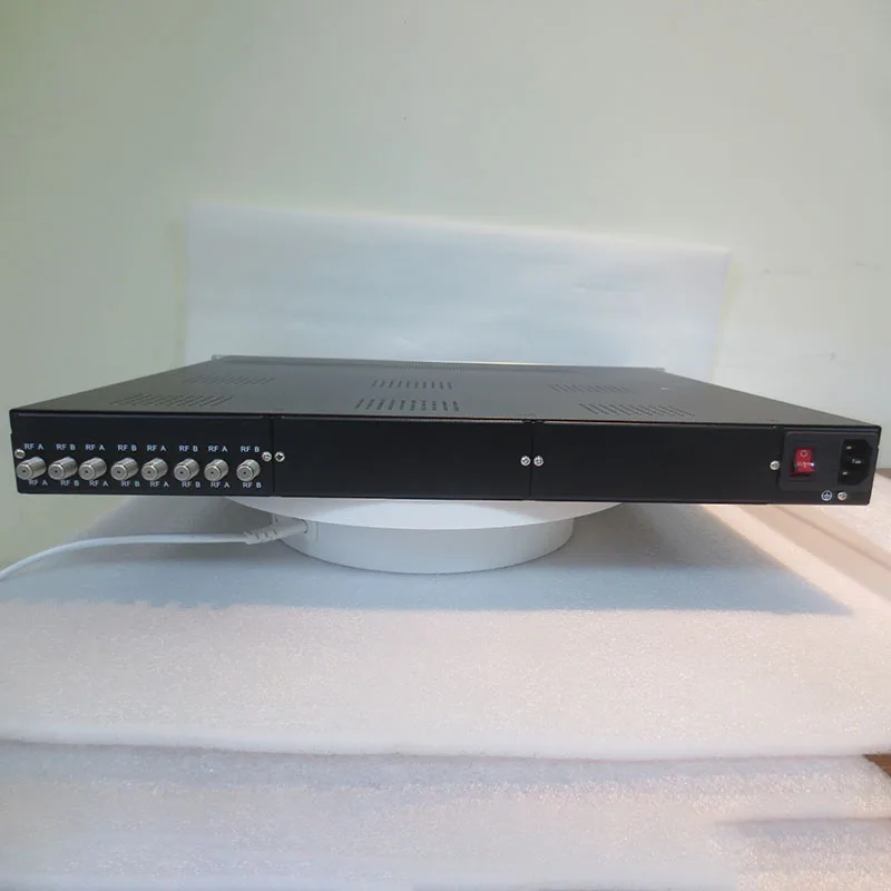 OTV-TP4 profissional digital tv headend fta 4 portadores canal rf fta sintonizador 2 * asi para ip asi gateway biss receptor de satélite
