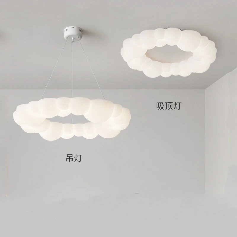 

Nordic Creative Cloud Shades Pendant lamps Modern Ceiling Chandelier Living Room Bedroom Children's Room Decor LED Ceiling Lamp