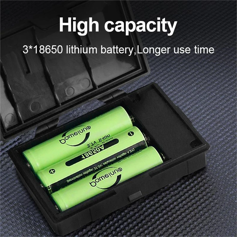 Linterna frontal LED XHP360, Faro de alta potencia, recargable, 18650, para pesca al aire libre