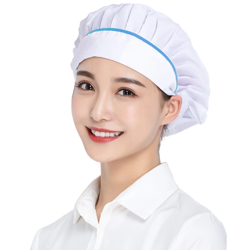 Food Service Cook Hats Women Men Hair Cover Caps Workshop Hat Food Service Baking Cap Kitchen Cooking Visors Household Beanie