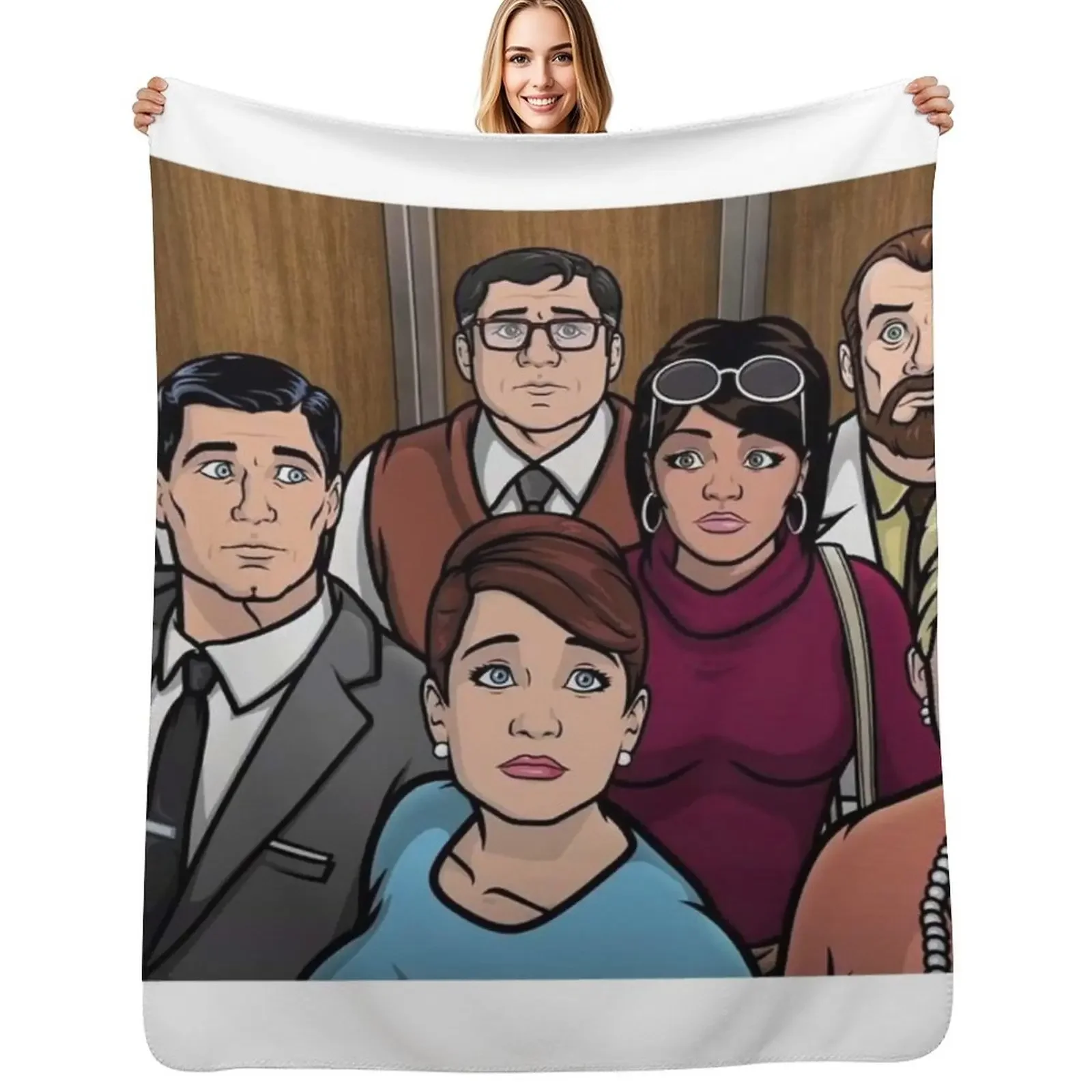 

Archer's cast Throw Blanket Loose Quilt warm for winter Blanket