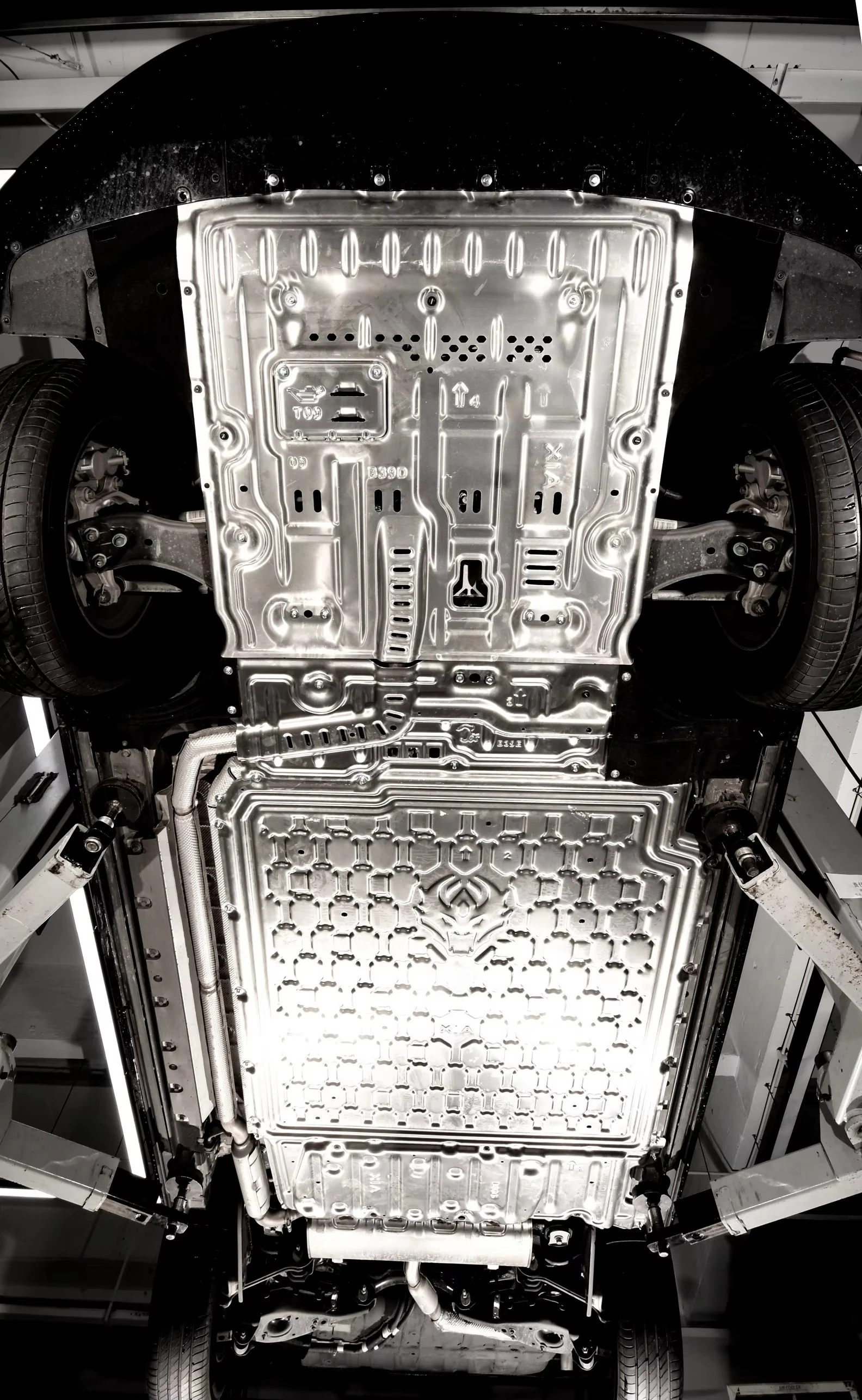 BYD XIA TANG YUAN SONG QIN HAN Plus 차량용 하부 배터리 보호 엔진 커버 스키드 플레이트 액세서리 부품 차체