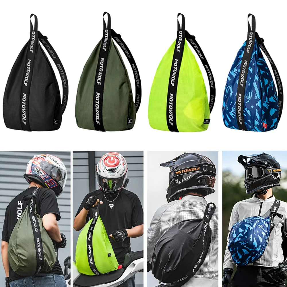 Simple Style Motorcycle Helmet Bag for Men Women Full Face Helmet Backpack Outdoor Sport Cycling Travel Bag Water-Repellent