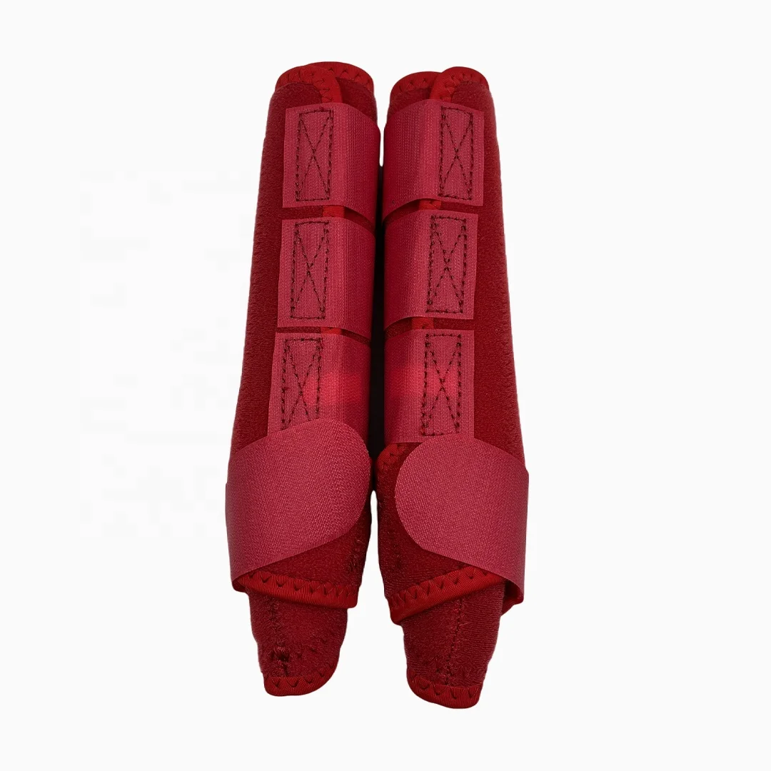 Adjustable UOO Horse Tendon Boots Soft Neoprene Leg Protectors Durable Equestrian Horse Riding Safety Gear