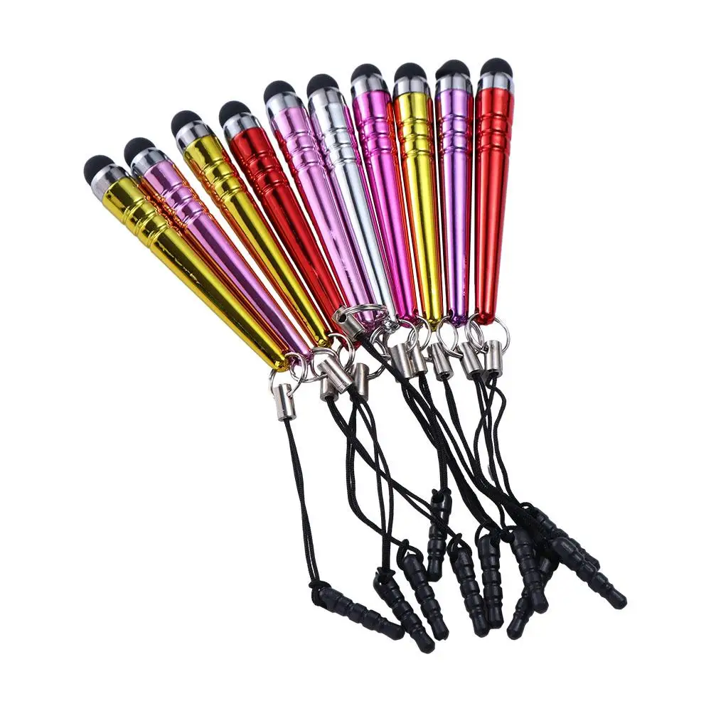 

Portable 10pcs Touch Dust Plug Screen Smooth Touch Control Capacitive Screen Touch Pen Tablets Pen Capacitive Stylus Touch Pen