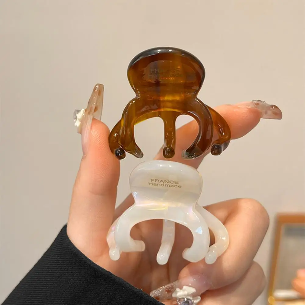 女性と女の子のためのフランスのヘアクリップ,エレガントなレトロなハイポニーテールホルダー,アセテートのヘアアクセサリー