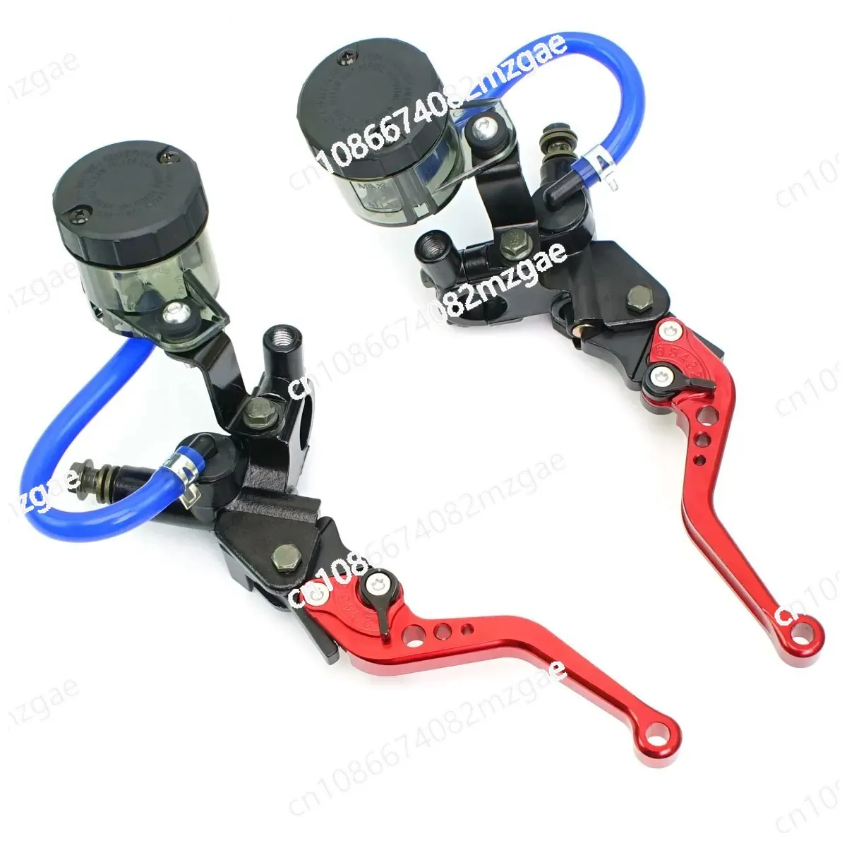 Motorcycle brake upper pump six-gear adjustable handle
