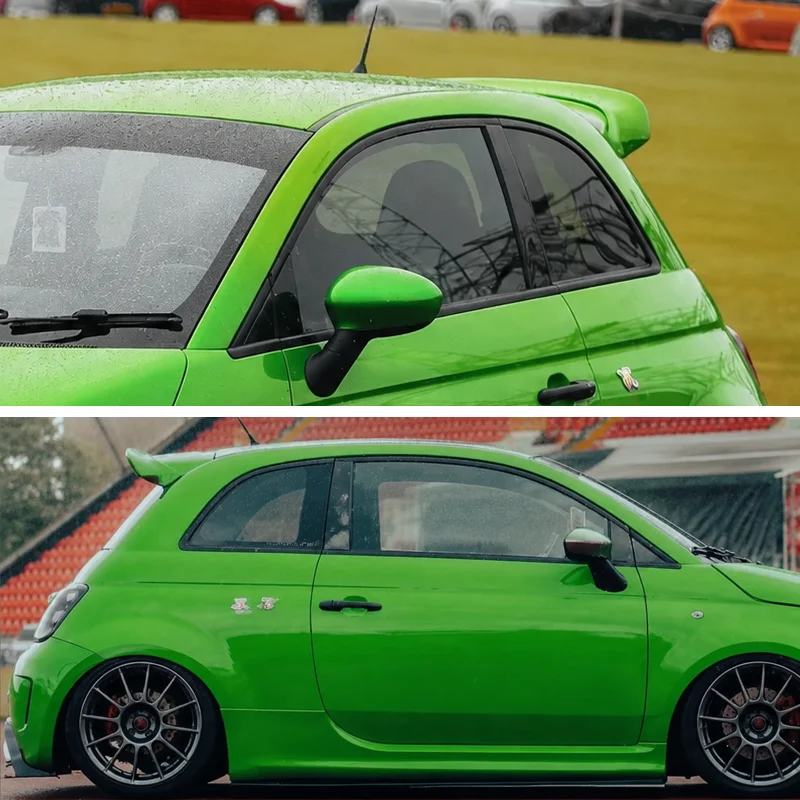 Carbon fiber high-kick roof spoiler