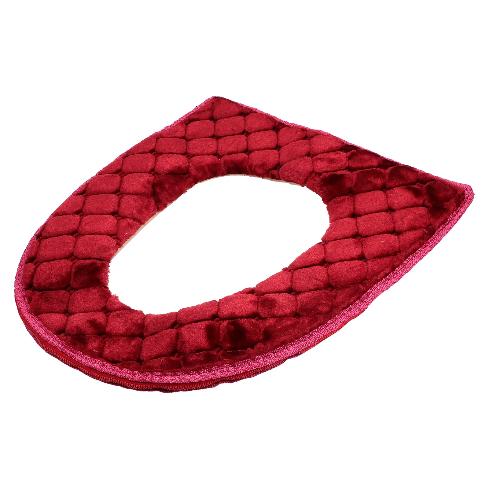 Warm Thick Toilet Seat Pad Soft Flexible Machine Washable Universal Design for Elderly Ladies Pregnancy Home Bathroom Supplies