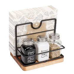 Napkin Holder Metal Table Napkin Holder with Base Modern Tissue Dispenser Stylish Napkin Organizer for Table Kitchen Countertop