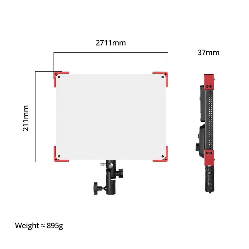 AMBITFUL LEDP60C Ultra-thin 60W 3200-5600k LED Lamp Video Light Panel Lamp for Video Beauty Tiktok Youtube Live