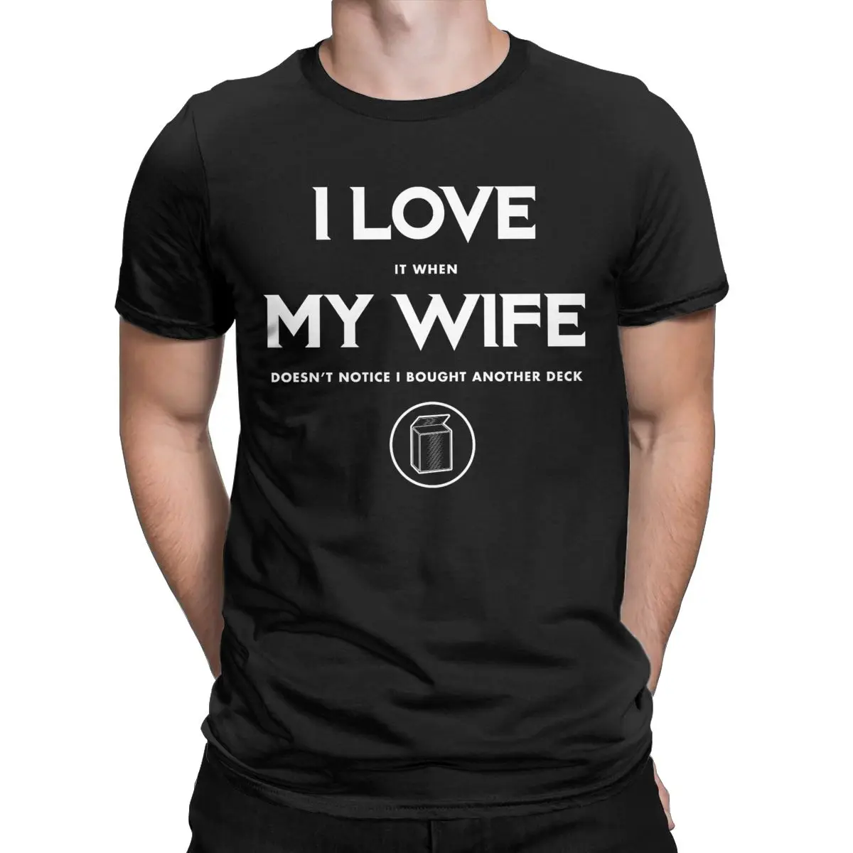 I LOVE MY WIFE Funny MTG Magic Gathering Men\'s T Shirt Casual Tee Shirt Short Sleeve Crewneck T-Shirts 100% Cotton Printed Tops