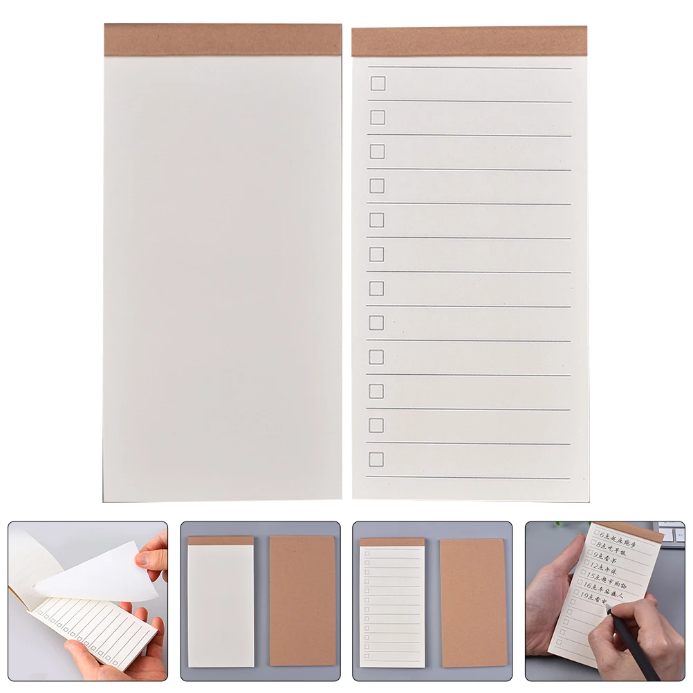 

Portable Memo Notepad Undated Daily Planner Sticky Paper Pad For To-Do List Schedule Reminder School Office Home Use
