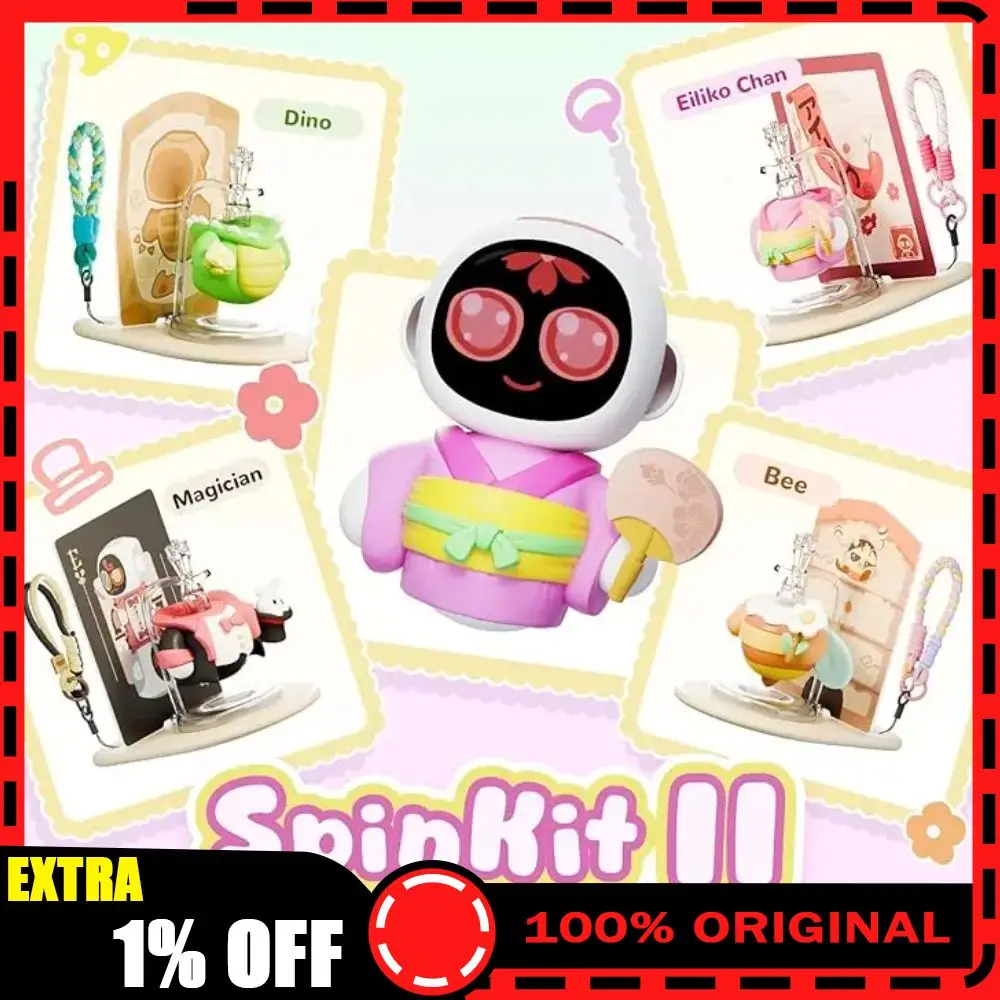 

Eiliko's Swappable Themed Bodies SpinKit Comes with 4 Themed Bodies Accessories Toys (Only Replacement Parts,Without Eiliko)