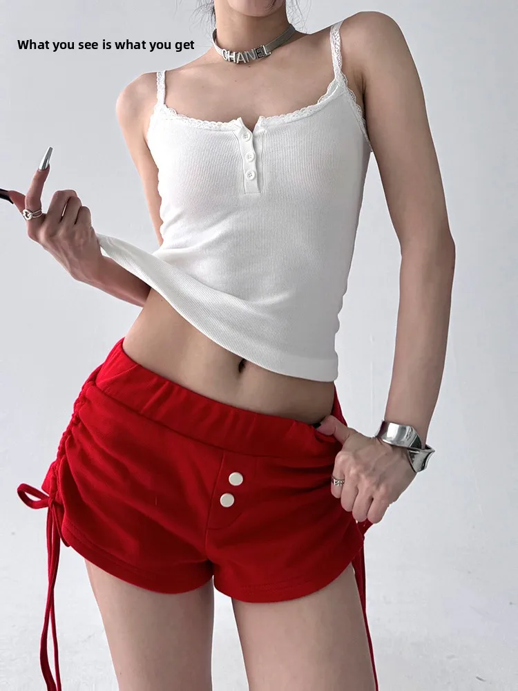 White Lace Crop Top… - image