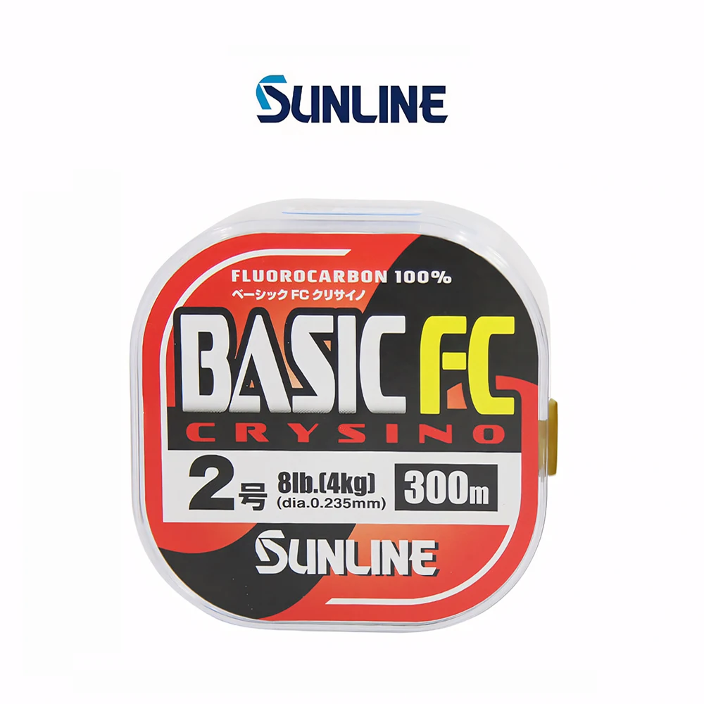 

SUNLINE Basic FC Crysino 225/300M 2LB-20LB Прозрачная цветная леска из углеродного волокна Фтороуглеродная леска