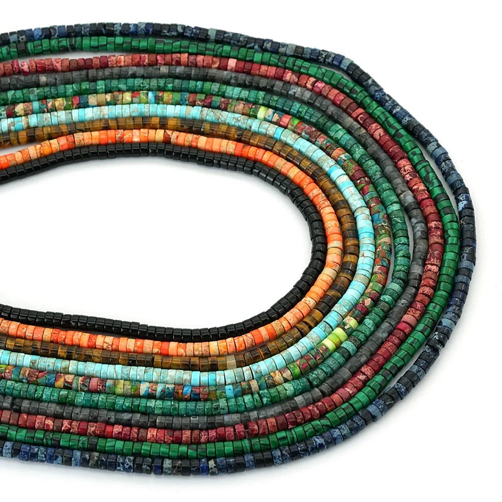 New 4mm 1pc Emperor Stone Beads For Jewelry Making Cylinder 10 Colors Options Loose Beads DIY Bracelet Necklace Anklet Trinkets
