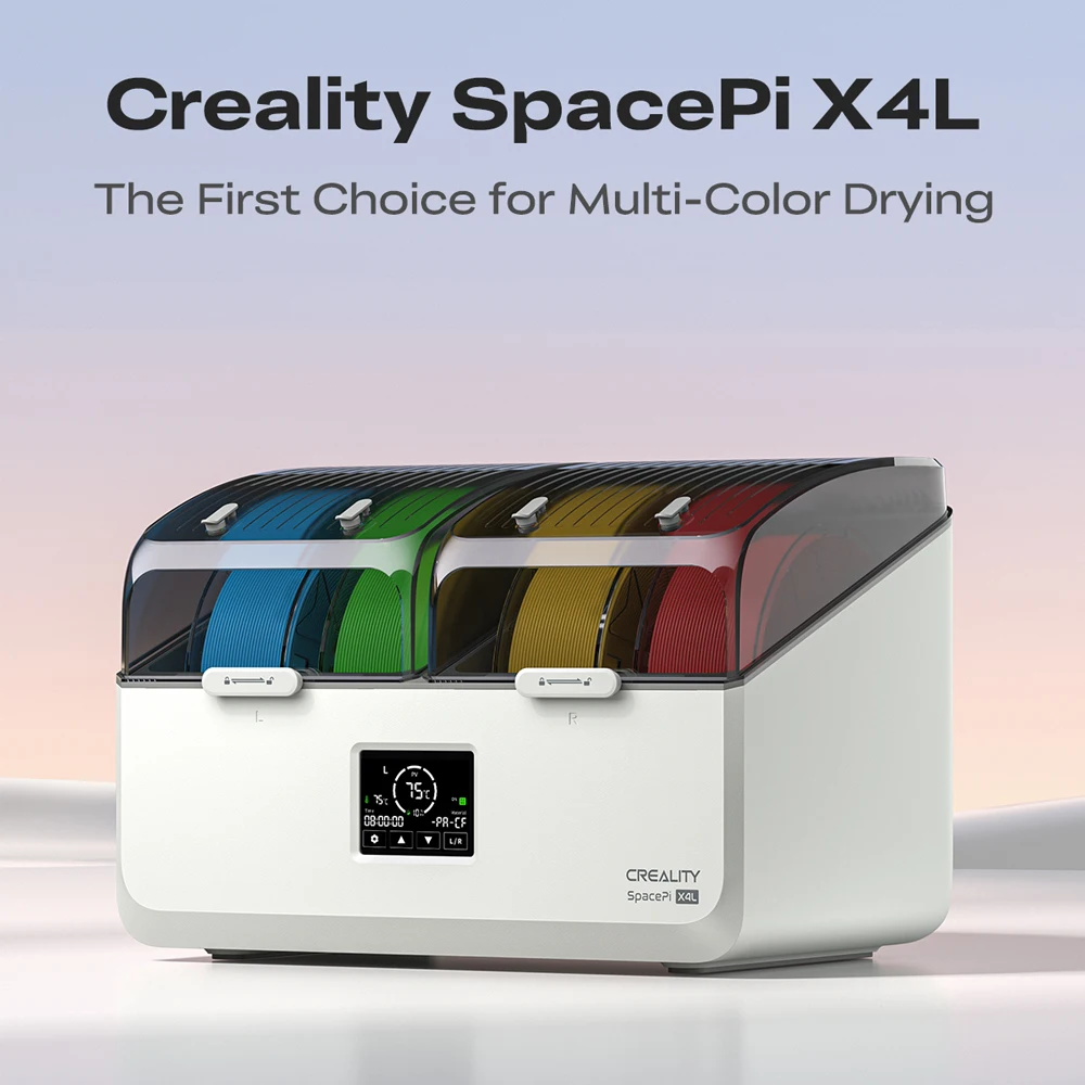 Secador de Filamento Creality SpacePi X4L para 4 Bobinas, Capacidade de até 75 ℃ Caixa…