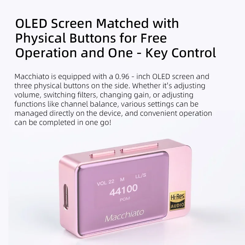 Original iBasso JR. Macchiato Headphone Amplifier Dongle Cap Portable USB DAC Hi-Res Audio Dual Flagship DAC Support Mic CS43131 - Image 3