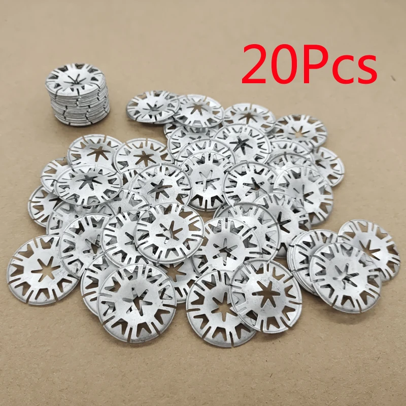 

20pcs Stainless iron clips For VW Transporter T4 T5 Metal Clamping Washers Heat Shield Insulation Cover Clips For AUDI A3 s3 A4