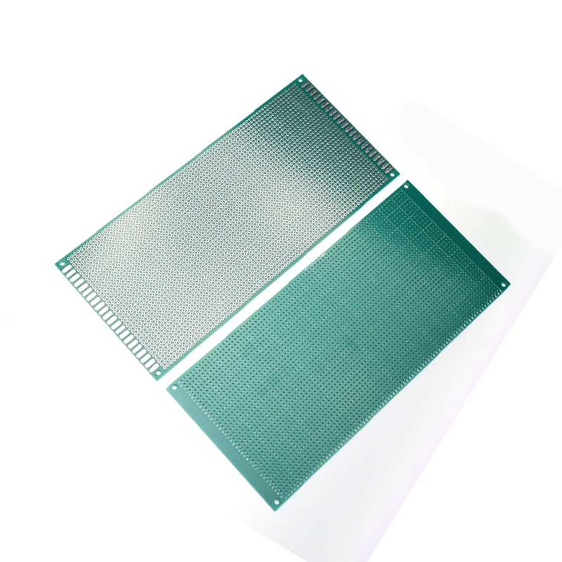 2 Stück einseitige Universalplatine mit 2,54 mm Rastermaß, Größe 10x22 cm, für Elektronik-DIY-Projekte – Detail 2