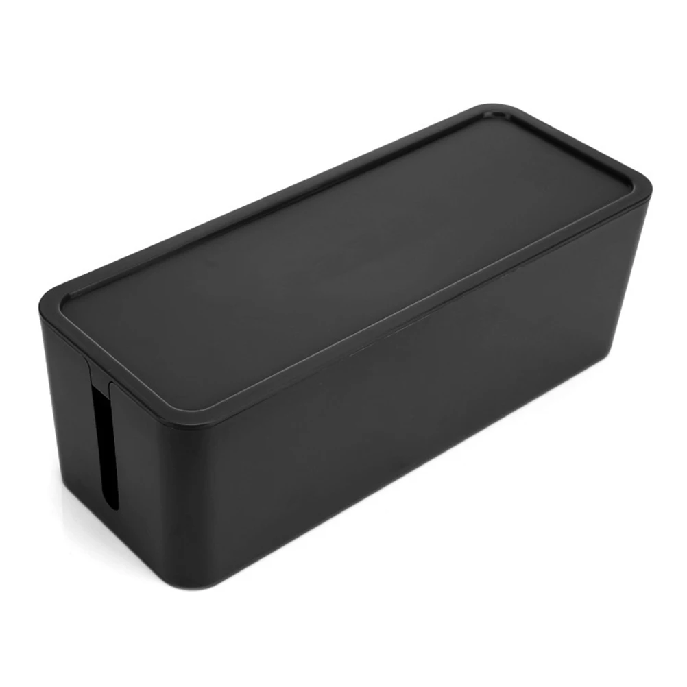 

Cable Management Strip Organizer Large Storage Container for Cords Adapters Dustproof Cover Keep