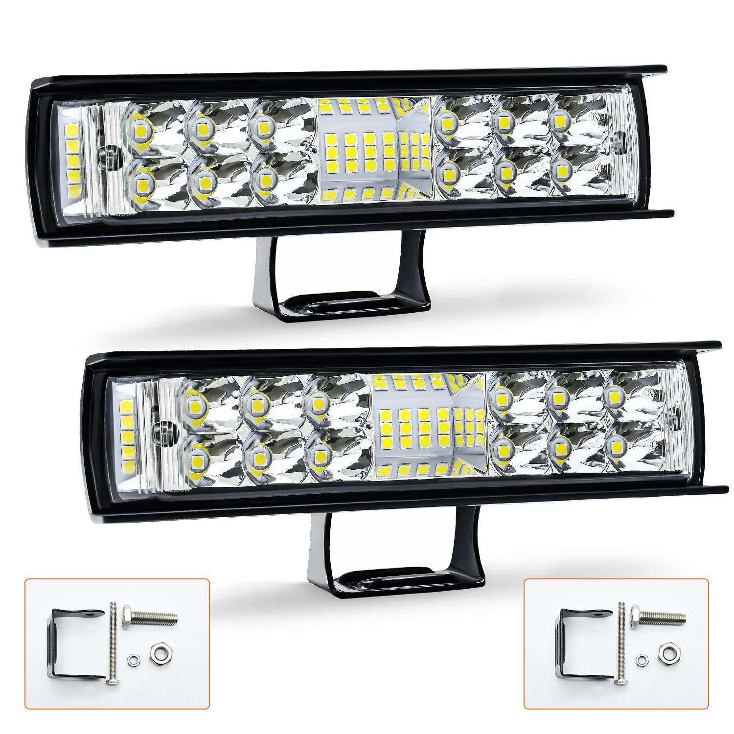 

LED Light Bar 6 Inch 60W 6000LM LED Pods Flood Spot Beam Combo Off Road Driving Fog Light for Truck ATV Boat - 2PCS