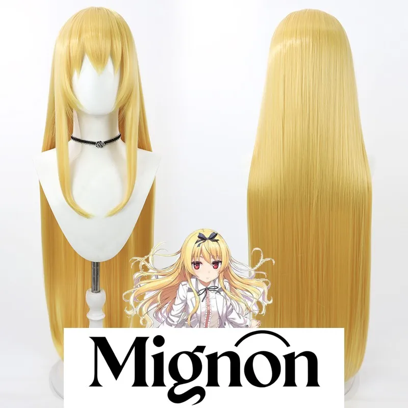 

Arifureta: From Commonplace to World's Strongest Yue Cosplay Wig, Yellow Long Straight Hair