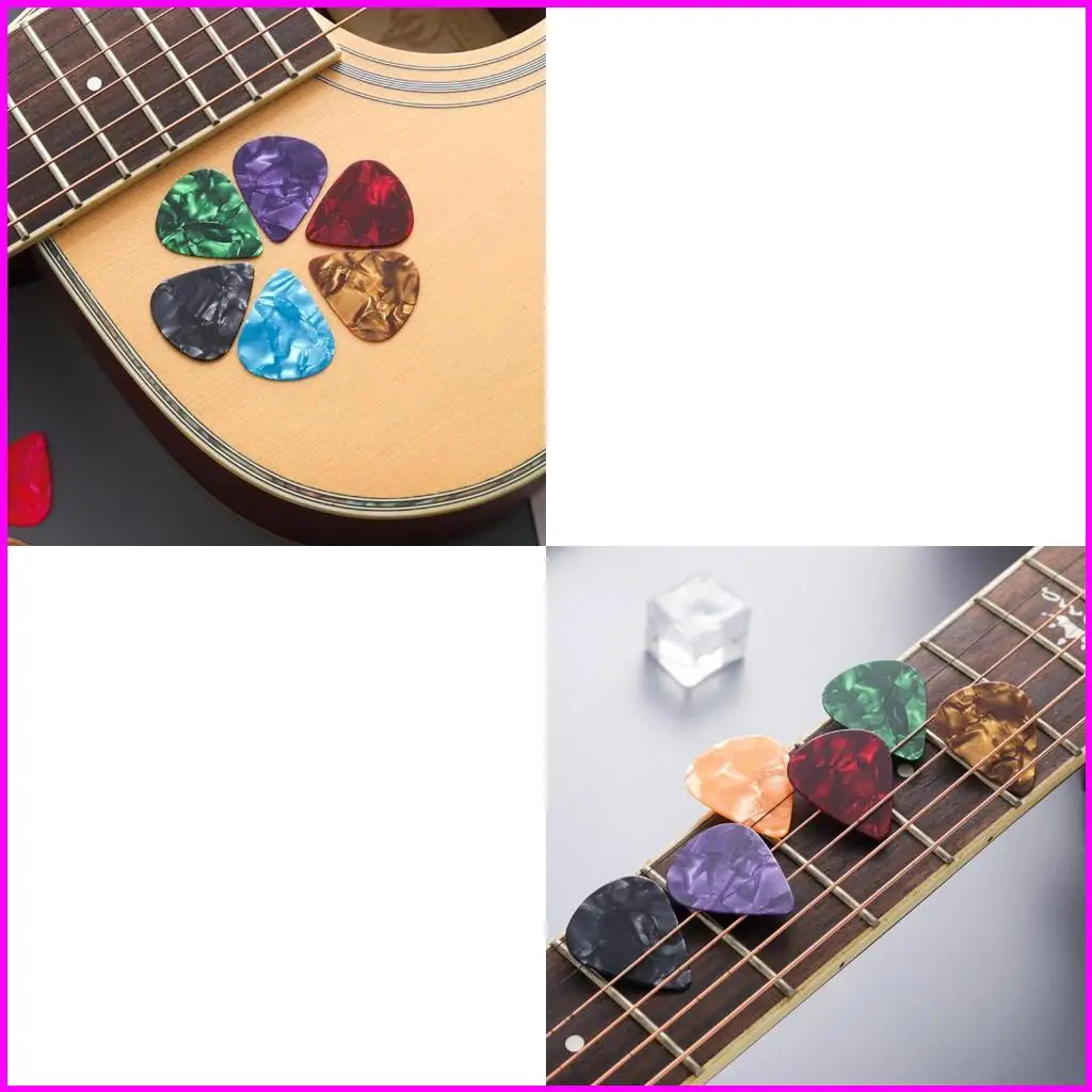 

4 Pcs/Set DIY Reusable Picks UV Epoxy Casting Mold Universal Guitar Picks Resin Mold Guitar Plectrums Silicone Mould