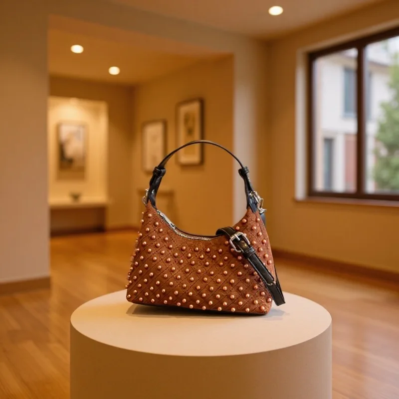 

2025 Bucket Bag, Chic Shoulder Purse for Women, Underarm Top Handle Tote, Versatile Day to Night Crossbody, Textured Sling Bag