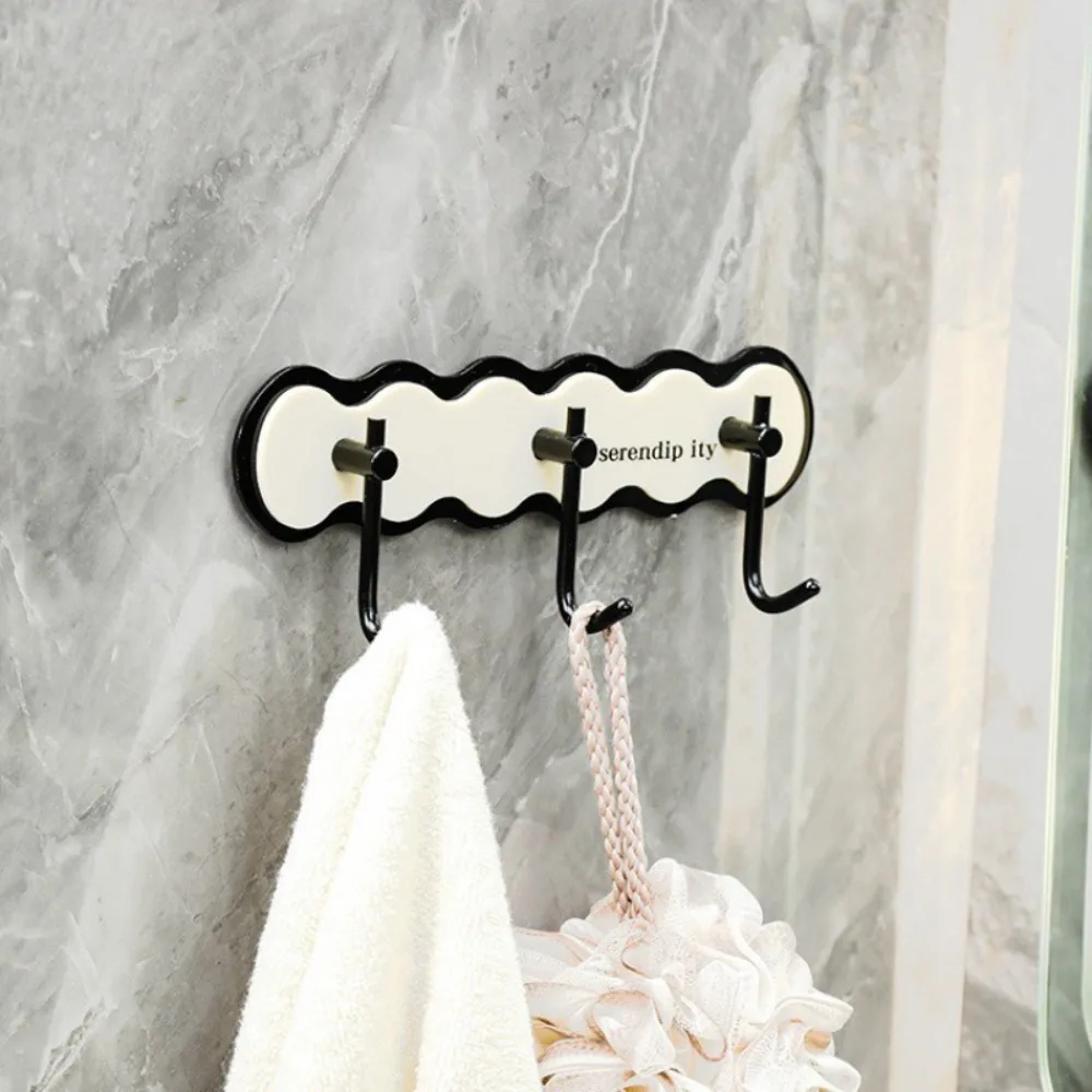 New Strong Load Bearing Capacity Washbasin Hook Suction Cup ABS Wall Mounted Grey Towel Hanger Bathroom