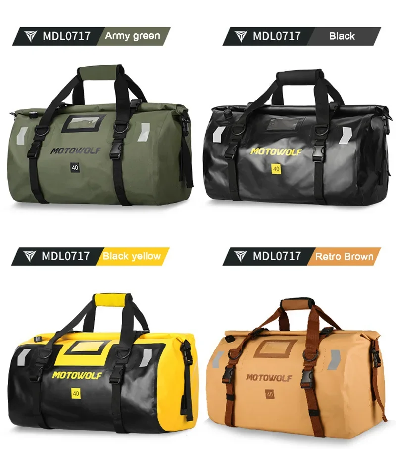 جديد مقاوم للماء حقيبة دراجة نارية ل K-TM 1290 BMW ياماها 40/66L سعة كبيرة نزهة تخزين حزمة دراجة نارية الأمتعة الذيل