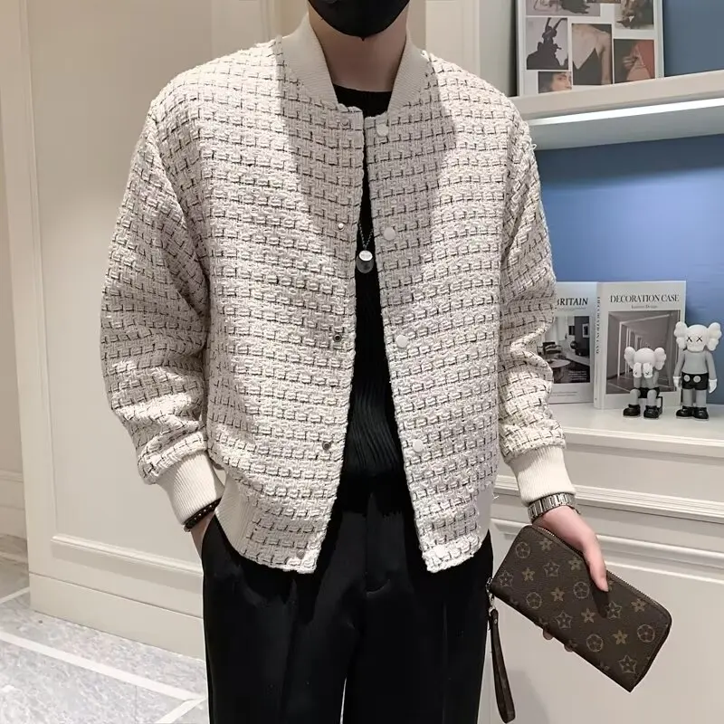 

Autumn Winter Large Size 250 Pou Japanese Sle Retro ket Decorated Baseball Jaet Men's Faion Loose American Street...