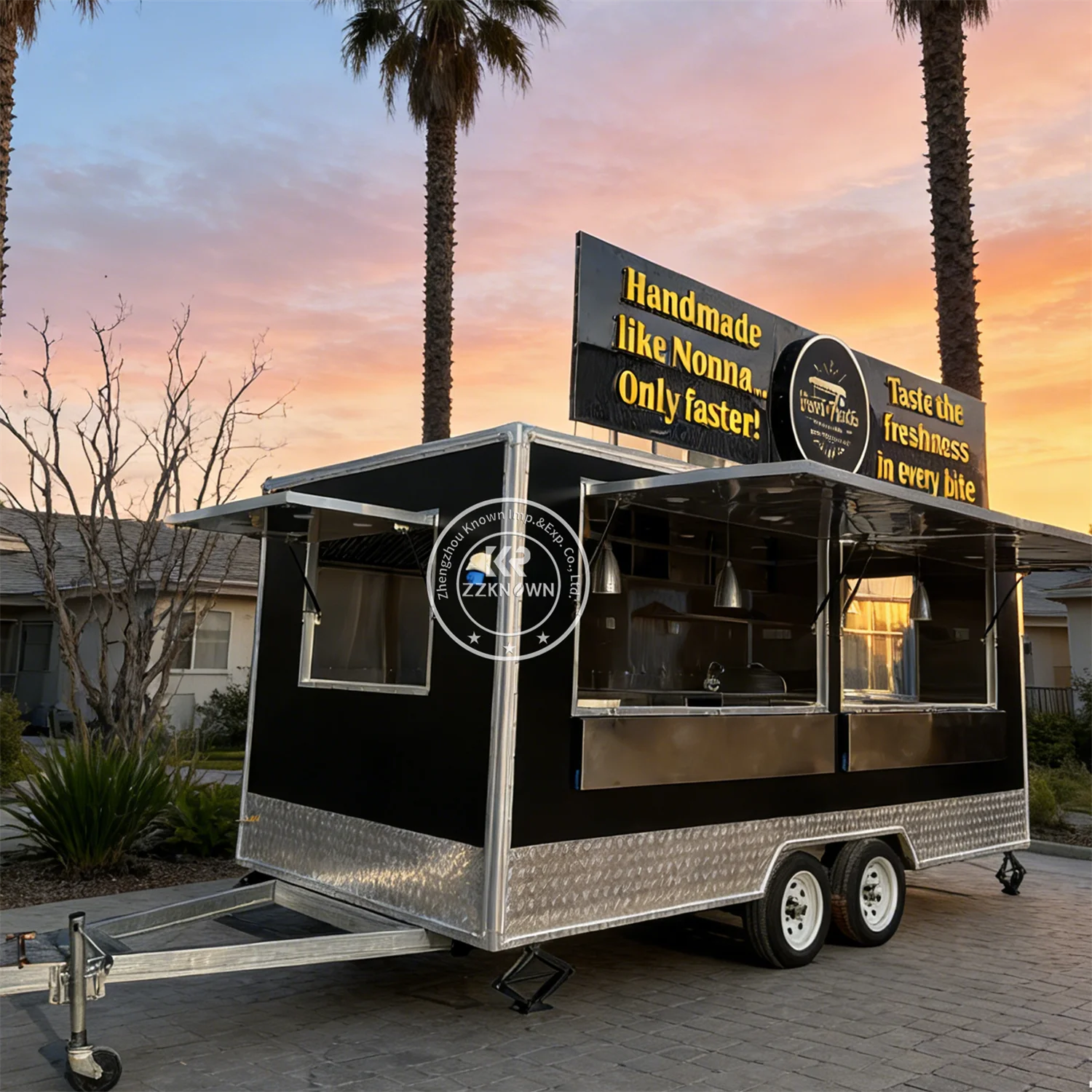 

Fully Equipped Ice Cream Cart Mobile Catering Truck Food Truck Mobile Food Trailer Coffee Cart With Cooking Equipment