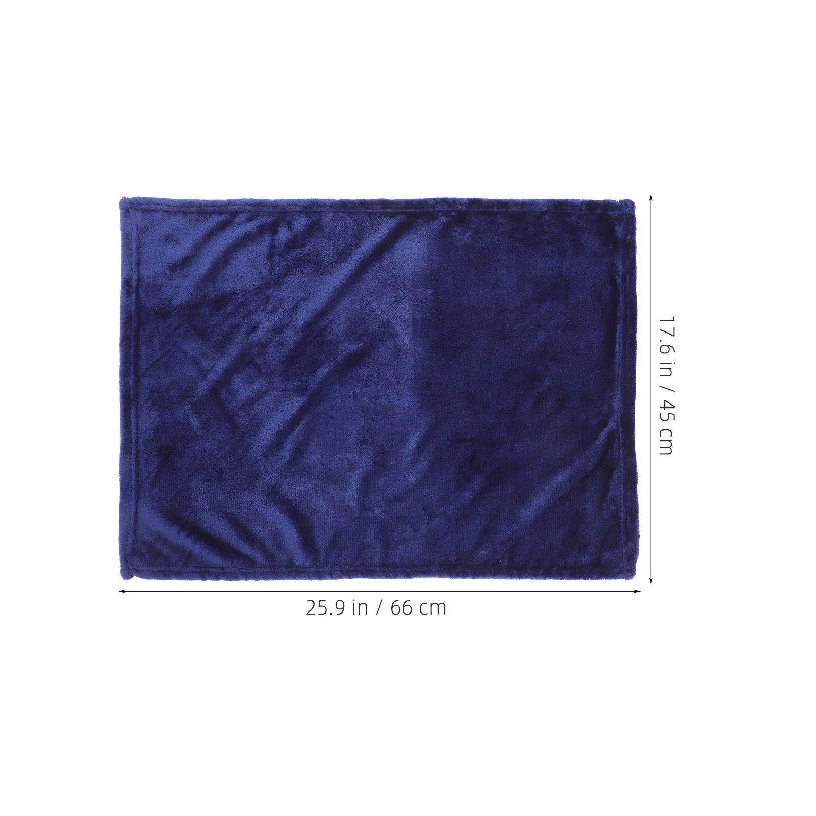 Premium Flannel Fleece Pet Blanket Dark Blue Solid Color Super Comfy Warm Lightweight Elaborate Needle Stitching
