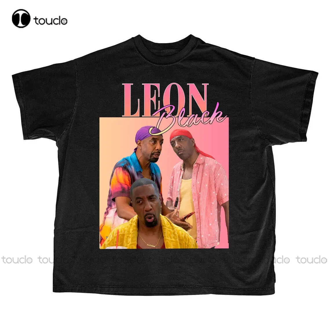 Leon Black Curb Your Enthusiasm T-Shirt Custom Aldult Teen Unisex Digital Printing Tee Shirts Custom Gift Xs-5Xl Tshirt