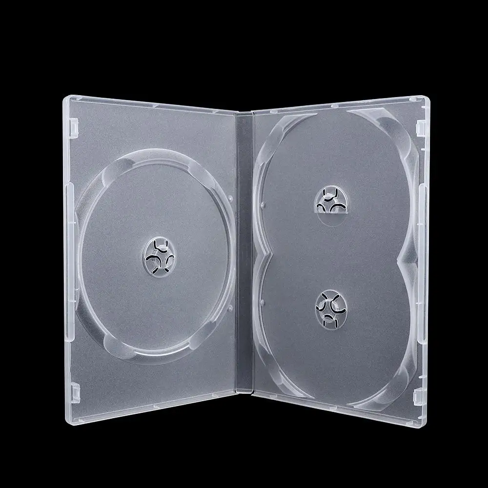 Plastic Portable Clear Cover Storage CD Bags Movie Box Disc Holders DVD Case