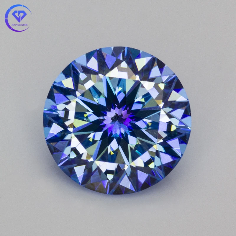 Klein Blue Plum Blossom Cut Moissanite Loose Stone Lab Diamonds 0.5-5.0ct Positive Pass Tester with GRA Certificate