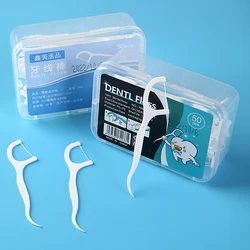 20/50/100PCS Disposable Interdental Brush Dental Floss Pick Dental Floss Toothpicks Teeth Stick Tooth Cleaning
