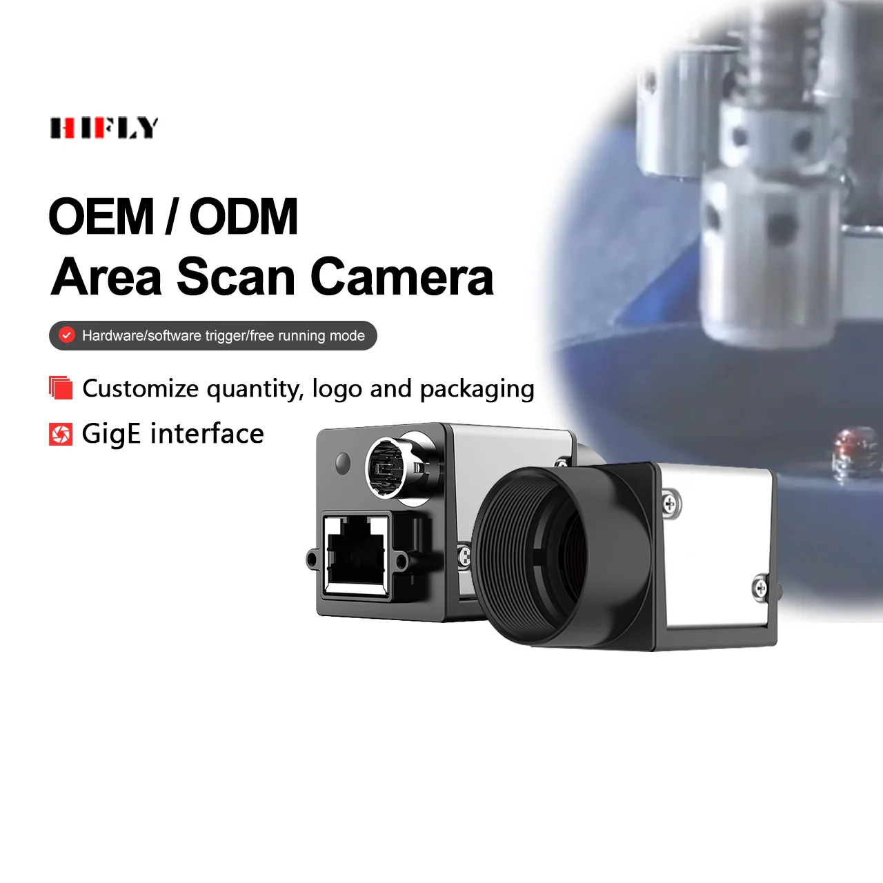 Best-selling Machine Vision GigE 5MP 2592*1944PX Industrial Camera With Rolling Shutter