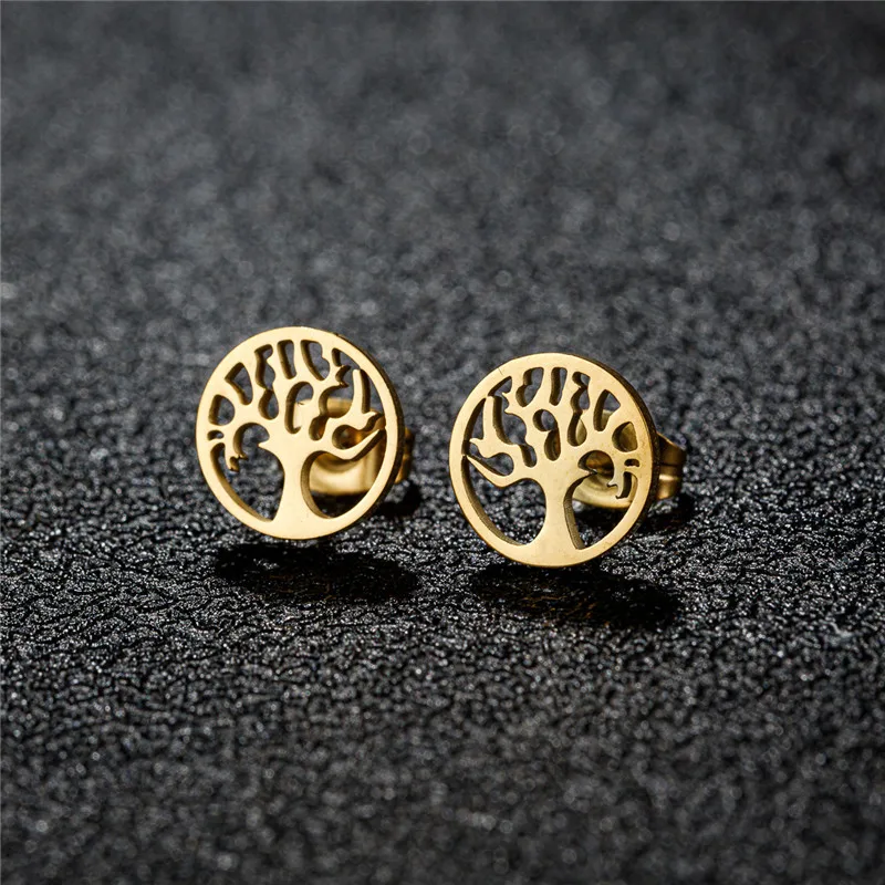 New Minimalism Earring Silver Color Fashion Cat Horse Hedgehog Scissors Deer Mini Stud Earrings for Women Men Pendientes Gift