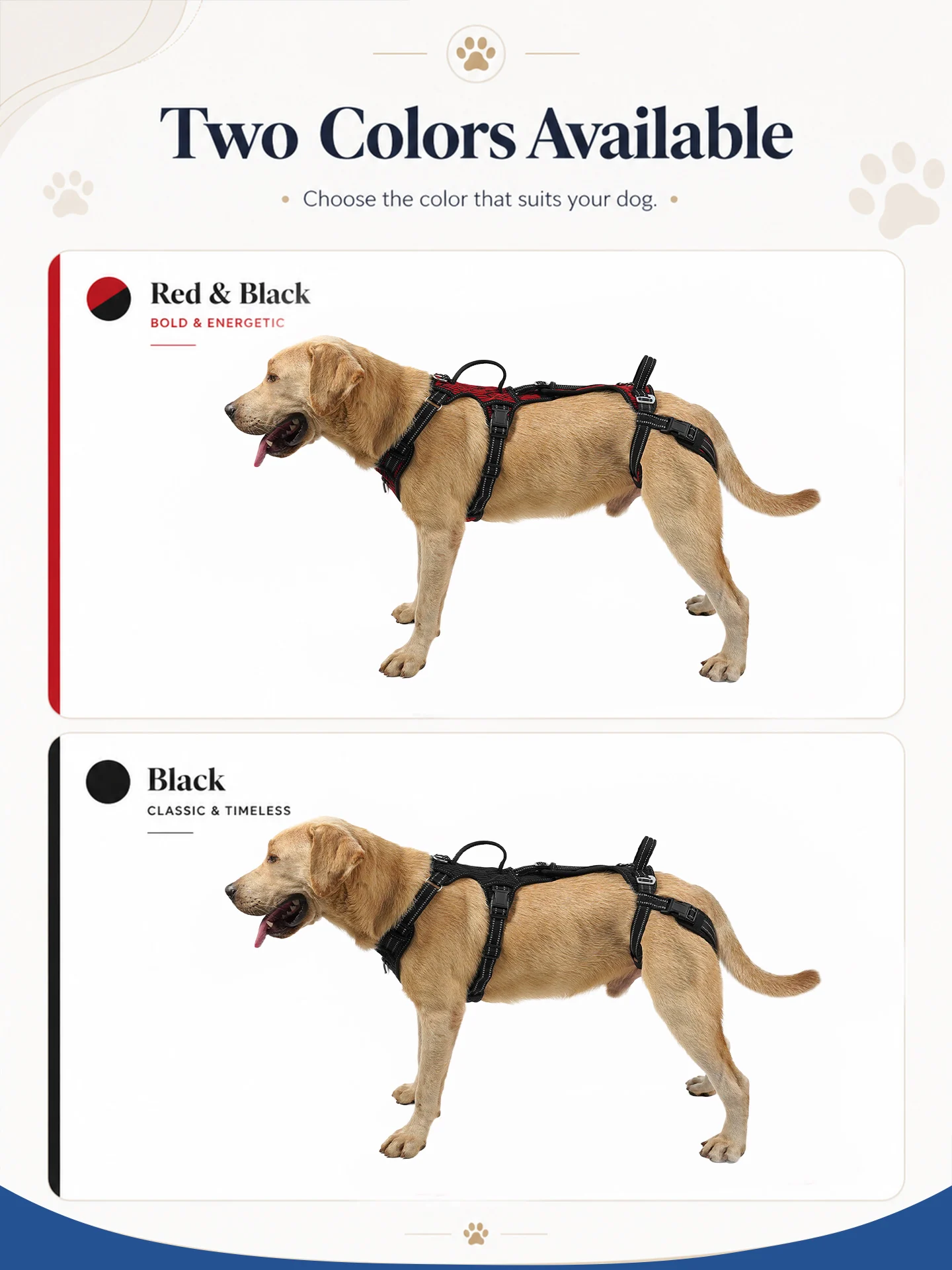 Mobilitätsharnisch für Hunde, Stützgurt & Gehhilfe für Hunde, Rehabilitationsweste für Hinterbeine, Hundeträger – Detail 7