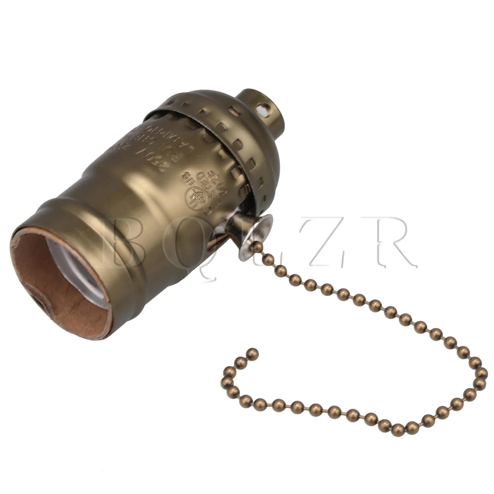 BQLZR AC110-240V Bronze Vintage Light Socket E27 Aluminum Light Holder Accessories