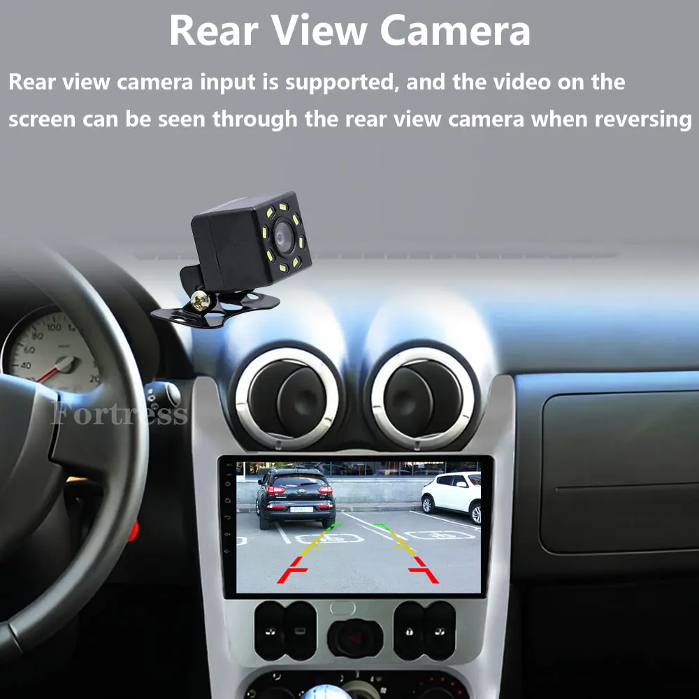 Android 16 Radio del coche para Renault Logan 1 Sandero 2009 2010 2011 2012 - 2015 Largus Dacia Duster reproductor de vídeo Multimedia GPS WIFI 3