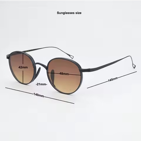 2025 Polarized vintage Sunglasses Men Women Oval Titanium Retro Sunglass Driving Sun glasses Fashion UV400 Female Glasses kmn113